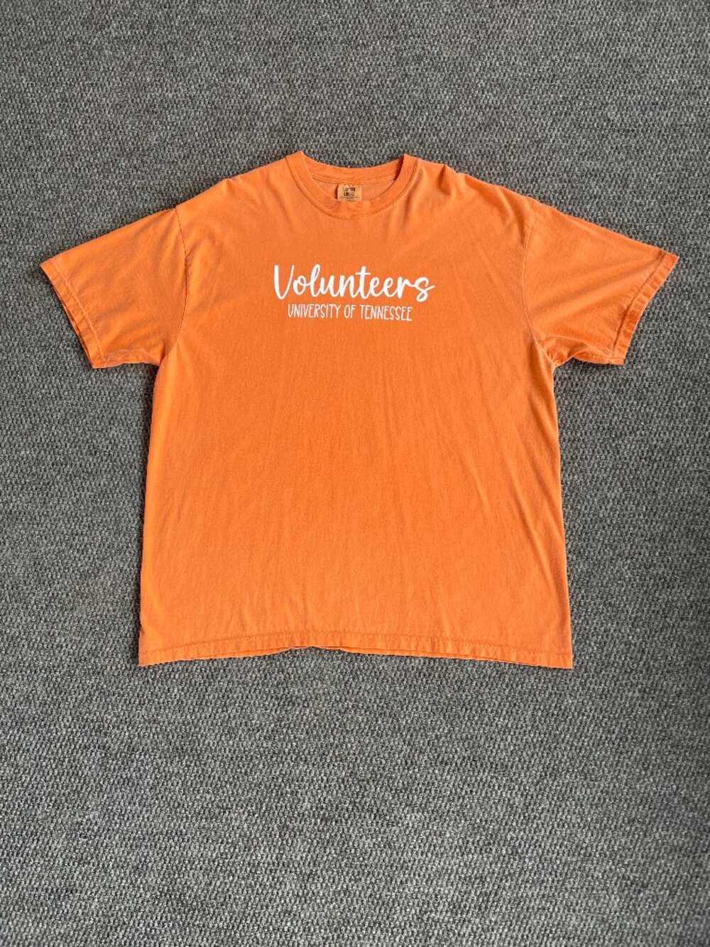 NWOT Comfort Colors XXL TENNESSEE VOLUNTEERS Custom SS Tee Orange